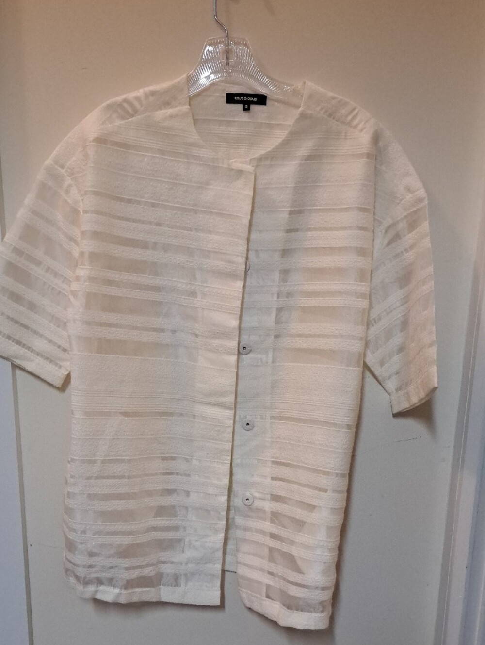 Sheer Panel Blazer - Picture 2 of 11